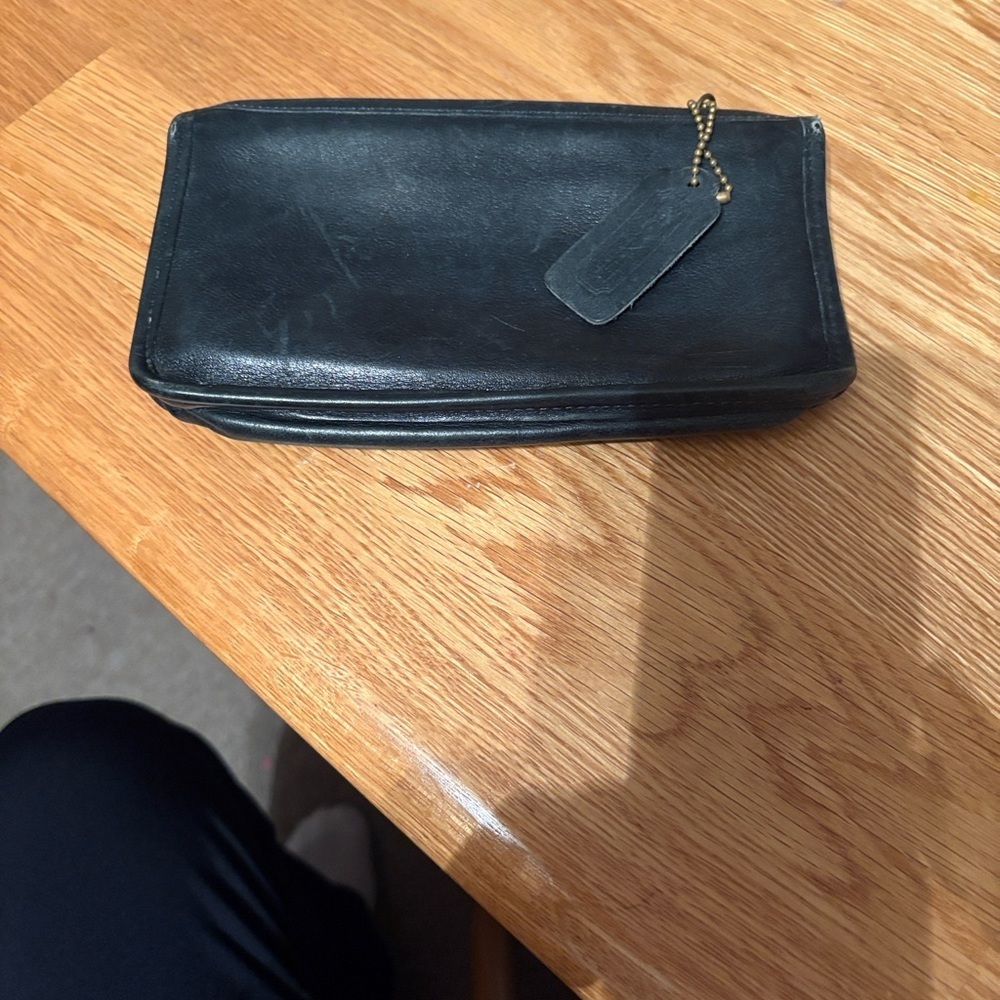 Vintage Coach Chunky 7165 Makeup case -Black
